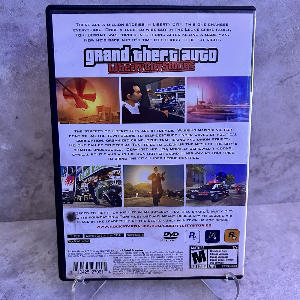 Grand Theft Auto: Liberty City Stories (PlayStation 2) PS2 / CASE ONLY / NO GAME - Picture 3 of 4
